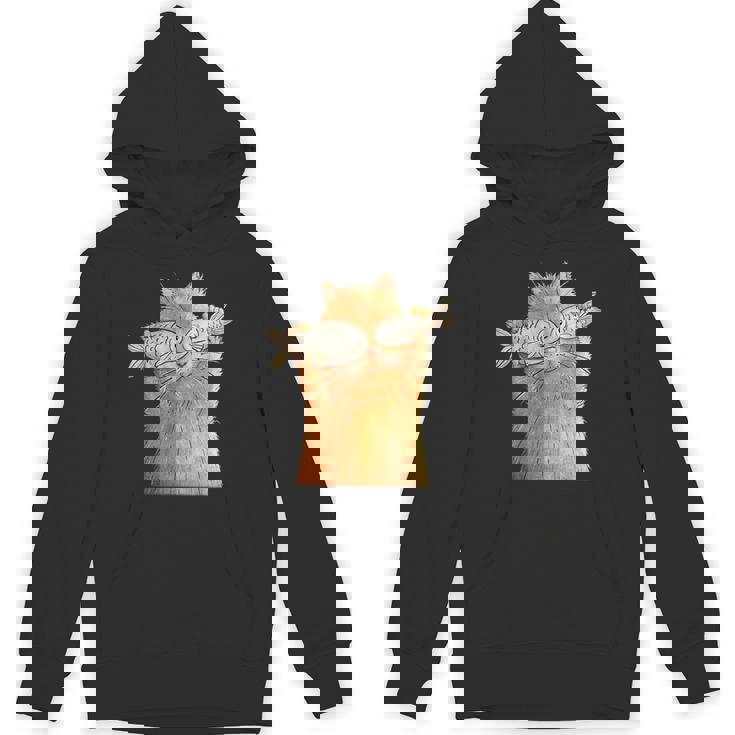 ヴィンテージ かわいい 面白い 猫 2匹の魚が目についた 恋人 気まぐれな パーカー