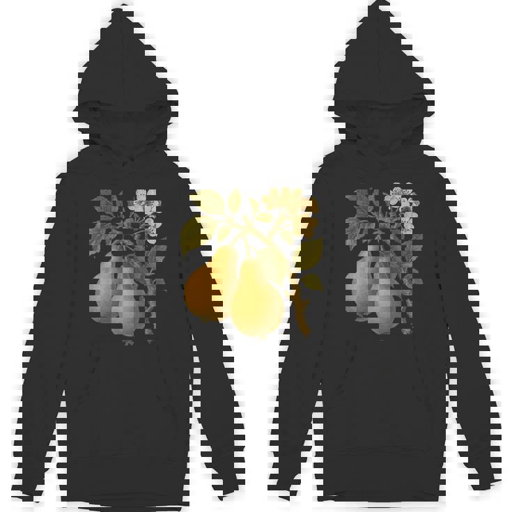 ヴィンテージボタニカル梨アートプリント パーカー