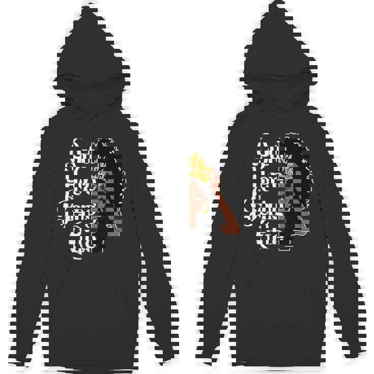 可愛いアフロ黒ギャルメラネティッドソープソウル パーカー