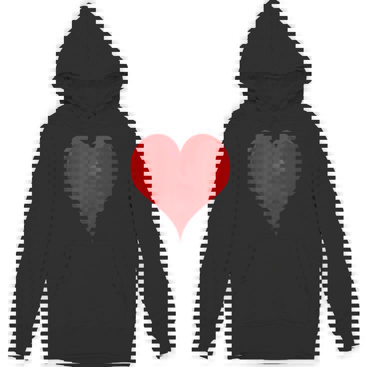 大きな赤いハート パーカー
