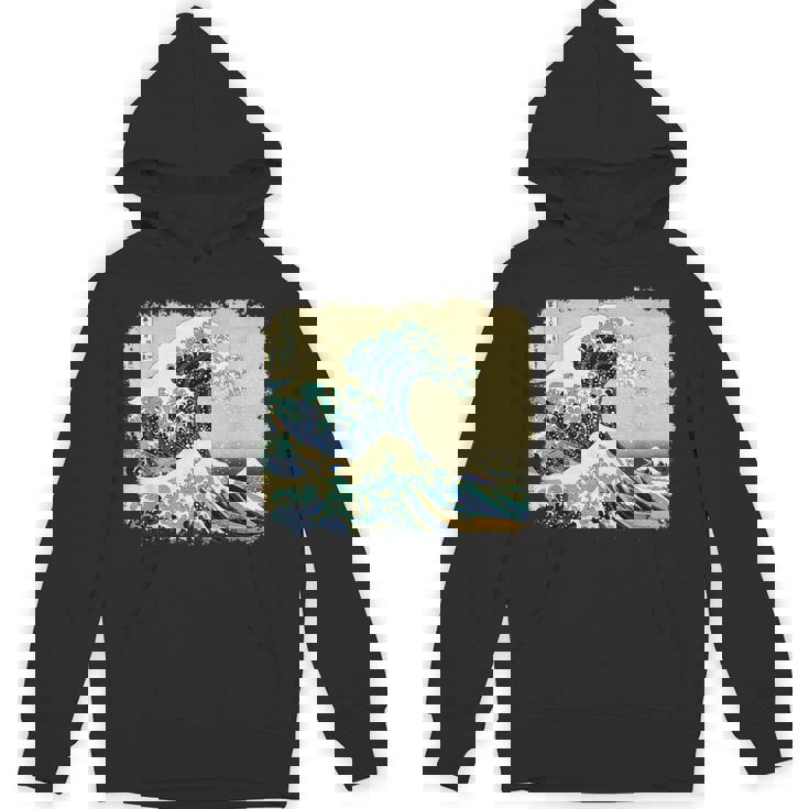 大波 北斎 名画 レトロ パーカー