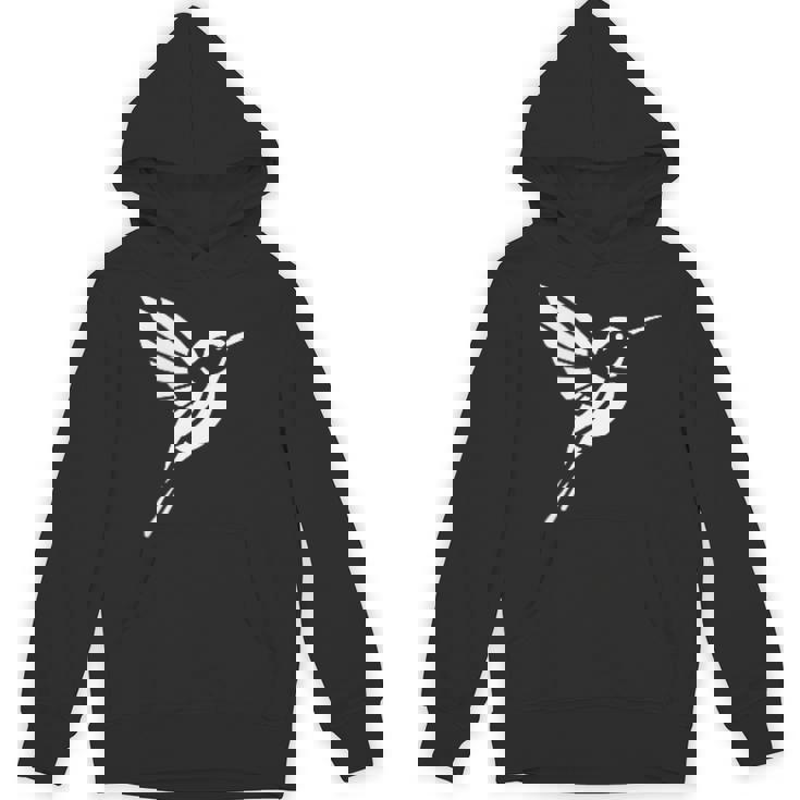 小さなシンプルなミニマリストかわいいハチドリ鳥ハチドリ パーカー