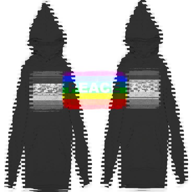 平和 シンボル 国旗 色 戦争反対 虹 Peace No Warintage パーカー