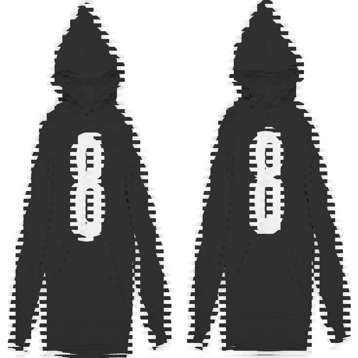 数字 8 数字 8 プレーン 白 数字 パーカー