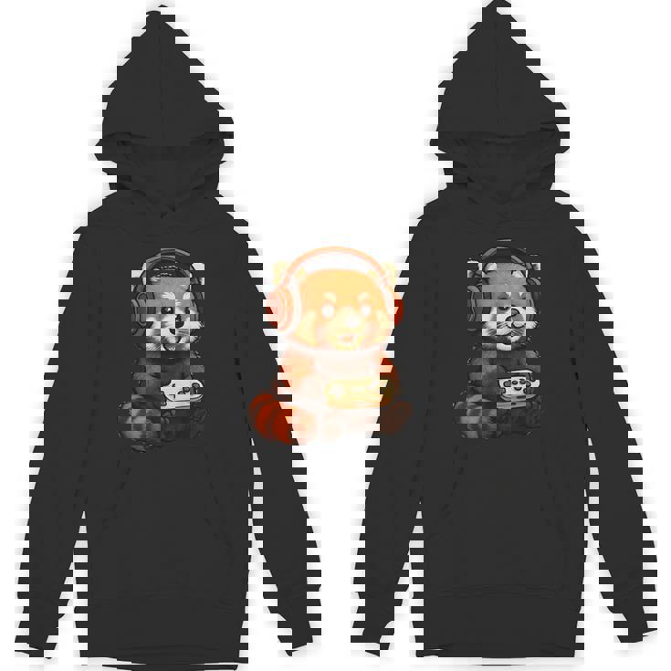 日本のレッサーパンダ ゲーマー アニメ レトロ ビデオゲーム ヴィンテージ パーカー