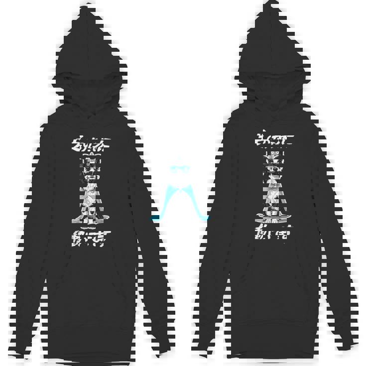 犬のために働いてます ボーダーコリー 犬 おもしろ 面白い ネタ 笑える かわいい パーカー