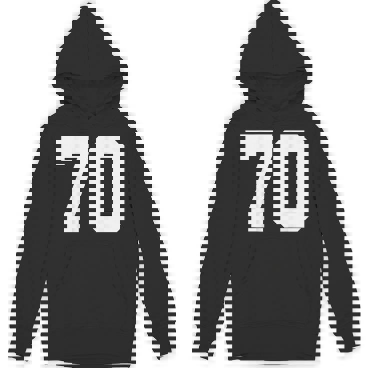 番号70 背面 スポーツチームジャージ番号 パーカー