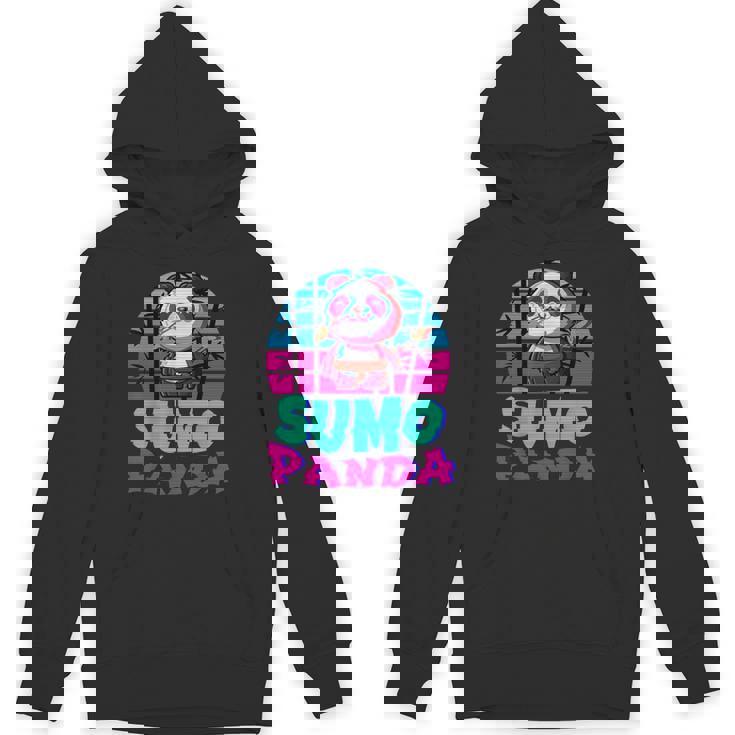 相撲パンダ力士ベーパーウェーブ和風美学 パーカー