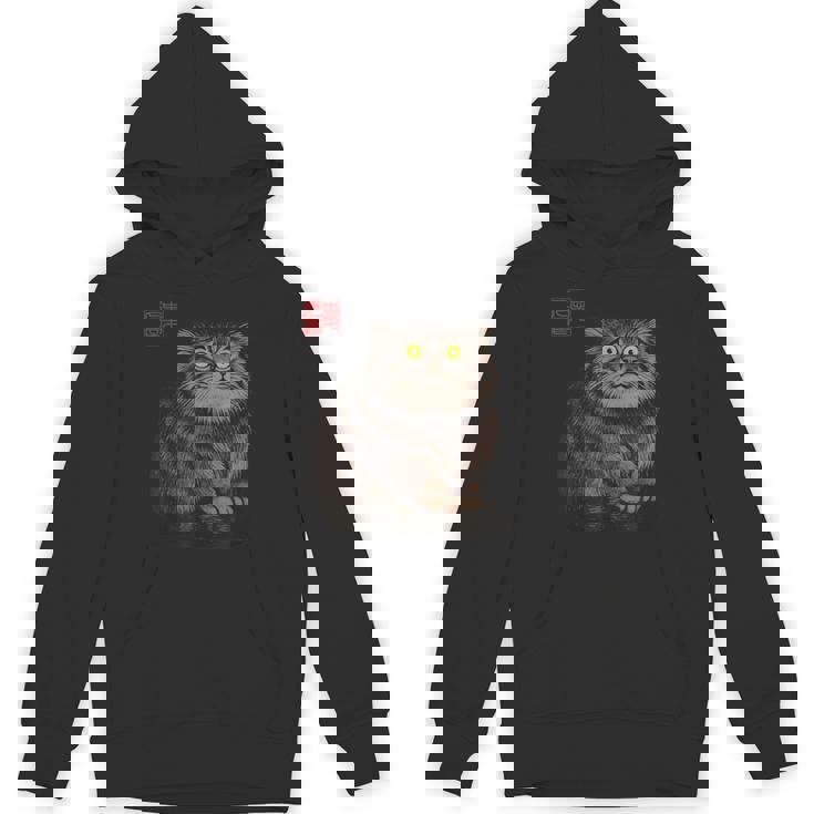 禅 マヌルネコ（パラスキャット）墨絵に着想を得たミニマルアニマルアート パーカー