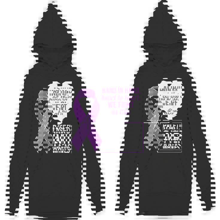 膵臓がん啓発 ハートトゥハート パープルリボン パーカー