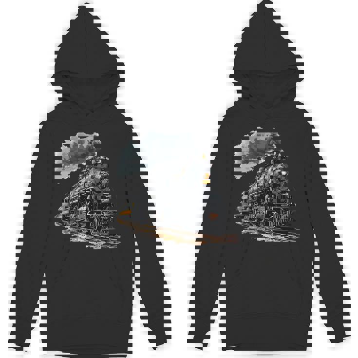 蒸気機関車 鉄道 機関車 ギフト 蒸気機関車 長袖tシャツ パーカー