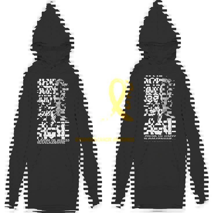 誰も一人で戦わない 小児がん啓発ゴールドリボン パーカー