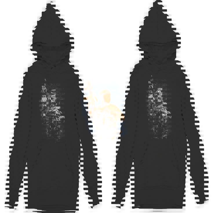 軍兵 トランプ Ready To Kickome Democrats Usa パーカー