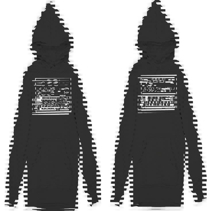 面白いシンセローランドベースラインシンセウェーブ パーカー