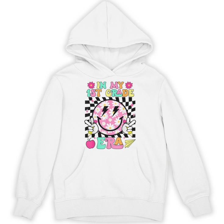 In My 1st Grade Era Smile Face Back To School Teacher Kid Unisex Hoodie