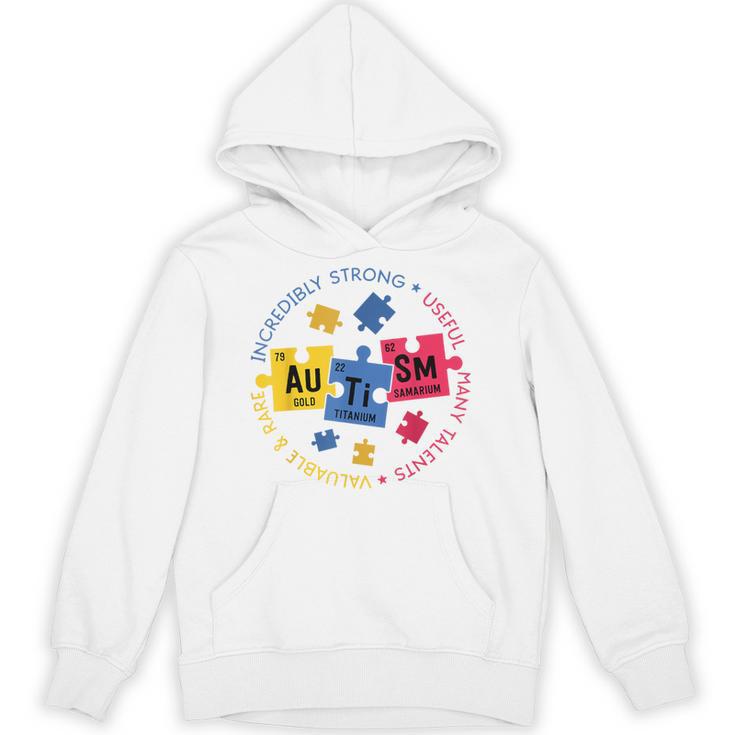 Autism Awareness Shirt Periodic Puzzle Science Teacher Men Women Kids Unisex Hoodie