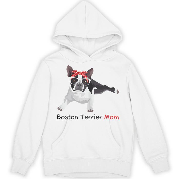Boston Terrier Mom Bandana Boston Terrier Dog Unisex Hoodie