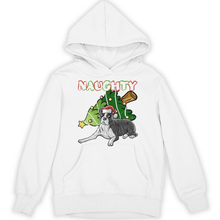 Boston Terrier Santa Claus Hat Merry Christmas Dog X-Mas Unisex Hoodie, Boston Terrier Christmas Gifts, trending gift