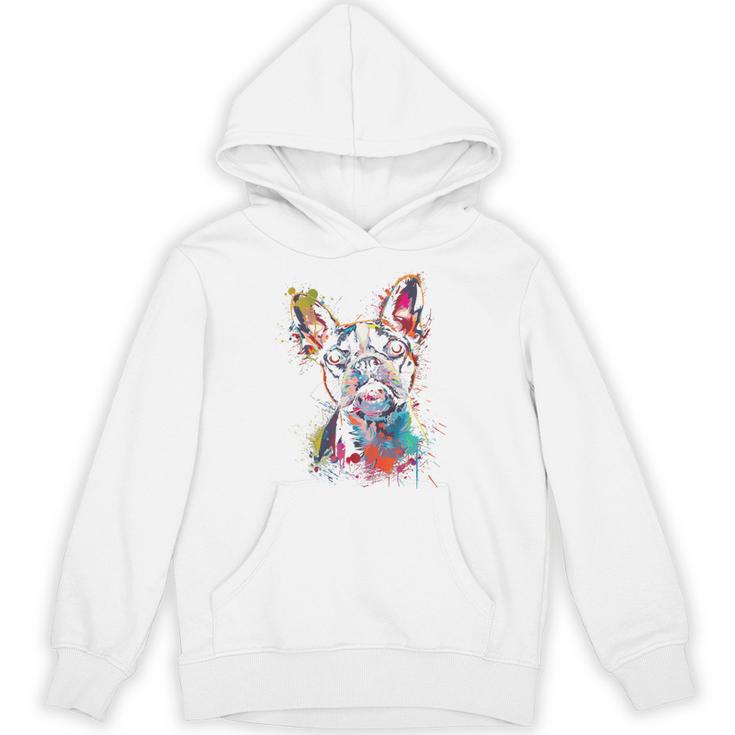 Boston Terrier Splash Unisex Hoodie