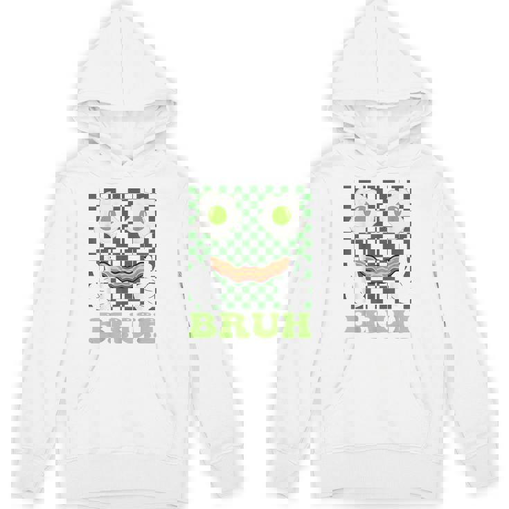 Bruh Green Face Eggs And Bacon Ham 朝食 聖パトリックズ パーカー