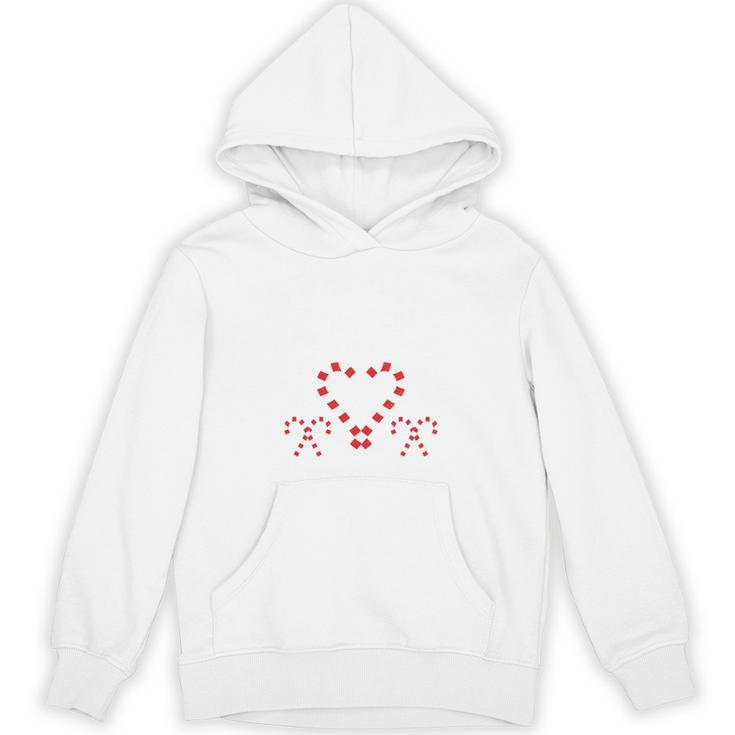 Christmas Candy Cane Work Of Heart Fourth 4th Grade Teacher Unisex Hoodie