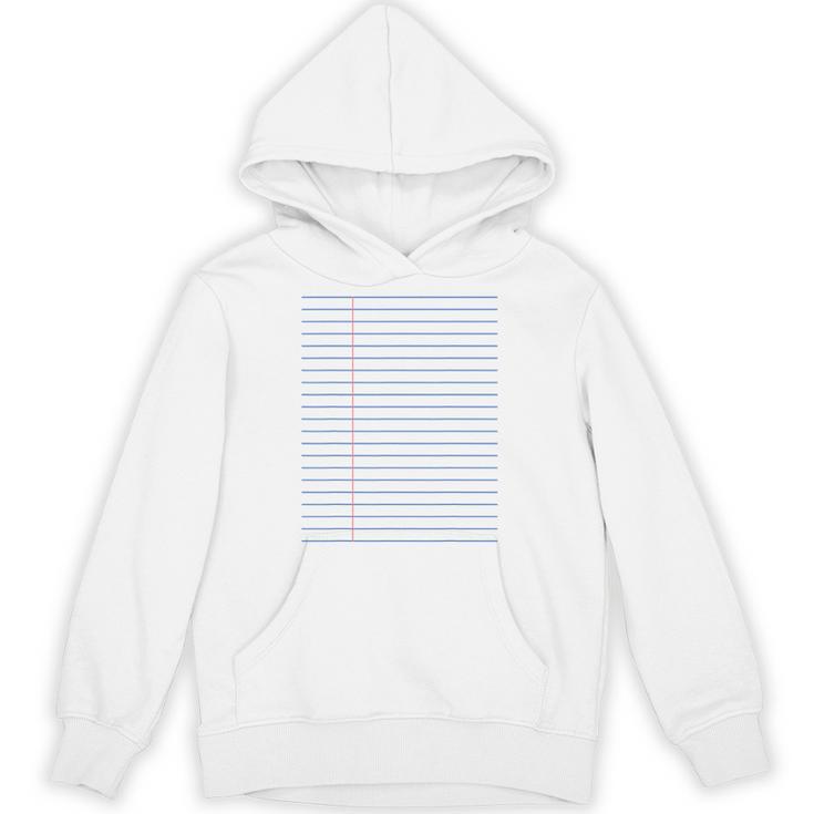 Colleged Ruled Paper Lined Writer Student Professor Teacher Unisex Hoodie