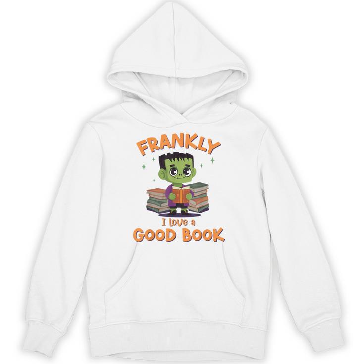 Cute Halloween Teacher Librarian Frankenstein Reading Books Unisex Hoodie