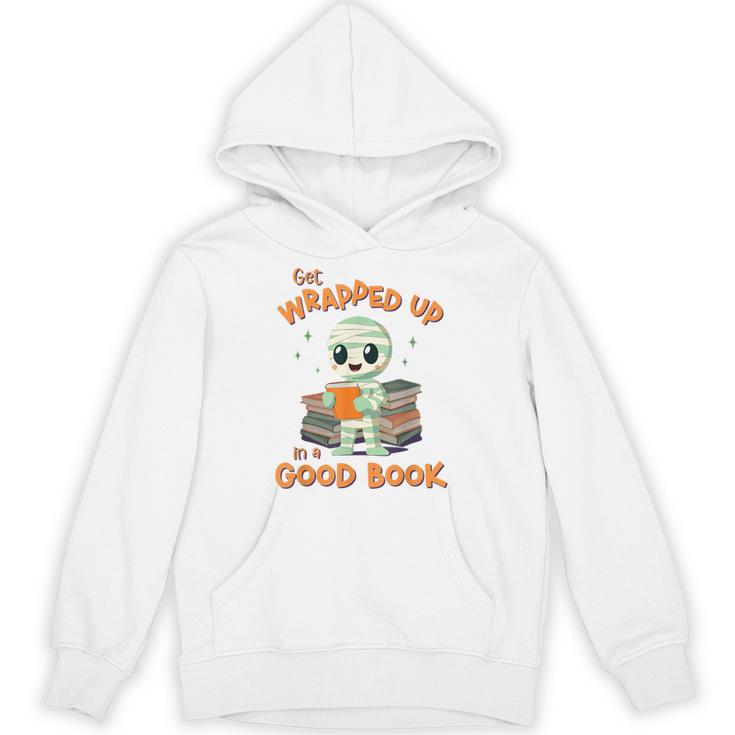 Cute Halloween Teacher Librarian Mummy Reading Books Unisex Hoodie