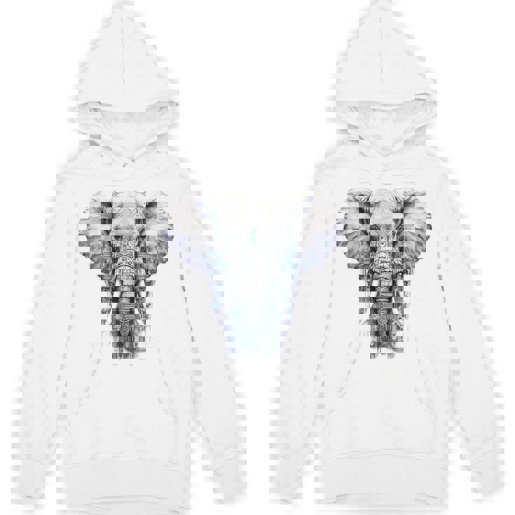 Elephant Artwork Animal Motif Art Animal Elephant Unisex Hoodie