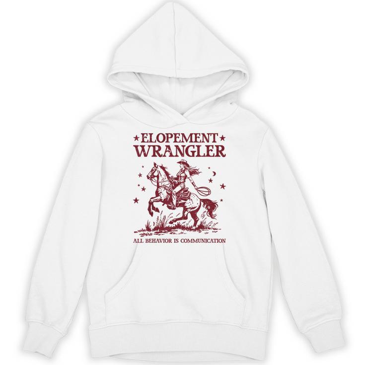 Elopement Wrangler Teacher ABA Behavior Support Cowboy Unisex Hoodie