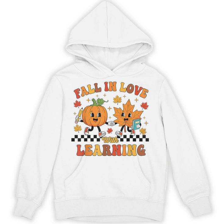 Fall In Love With Learning Teacher Student Autumn Pumpkin Unisex Hoodie