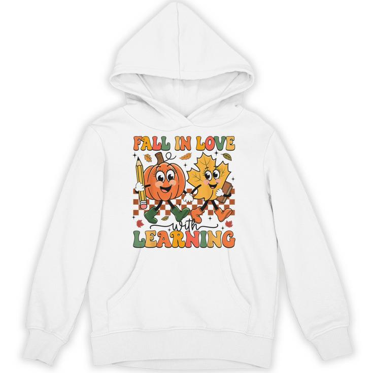 Fall In Love With Learning Thanksgiving Teacher Student Unisex Hoodie
