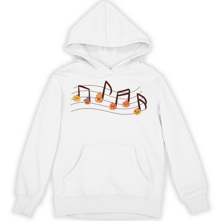 Fall Music Teacher Halloween Pumpkin Music Note Fall Teacher Unisex Hoodie