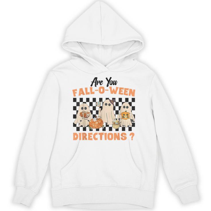 Are You Fall-O-Ween Directions Halloween Ghost Fall Teacher Unisex Hoodie