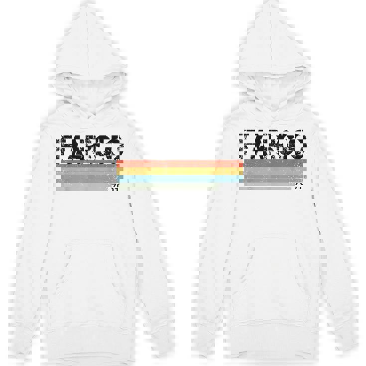 Fargo City レトロ ヴィンテージ ストライプ ギフトとお土産 パーカー