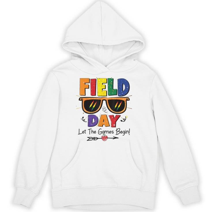 Field Day 2025 Let The Games Begin Kids Boys Girls Teachers Unisex Hoodie