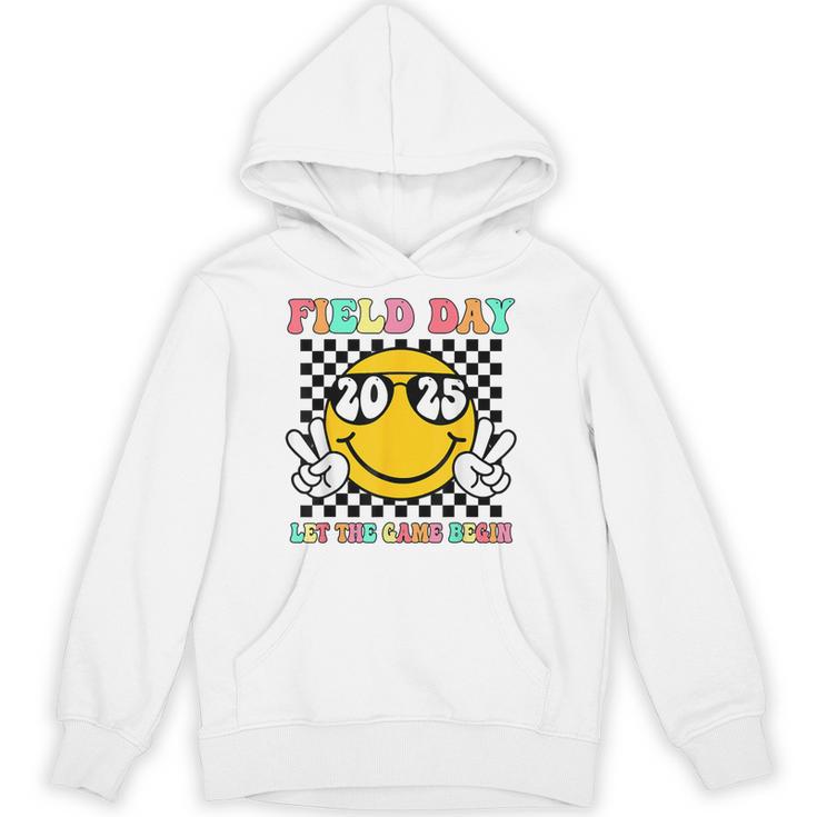 Field Day 2025 Let The Games Begin Yellow Team Teachers Kids Unisex Hoodie