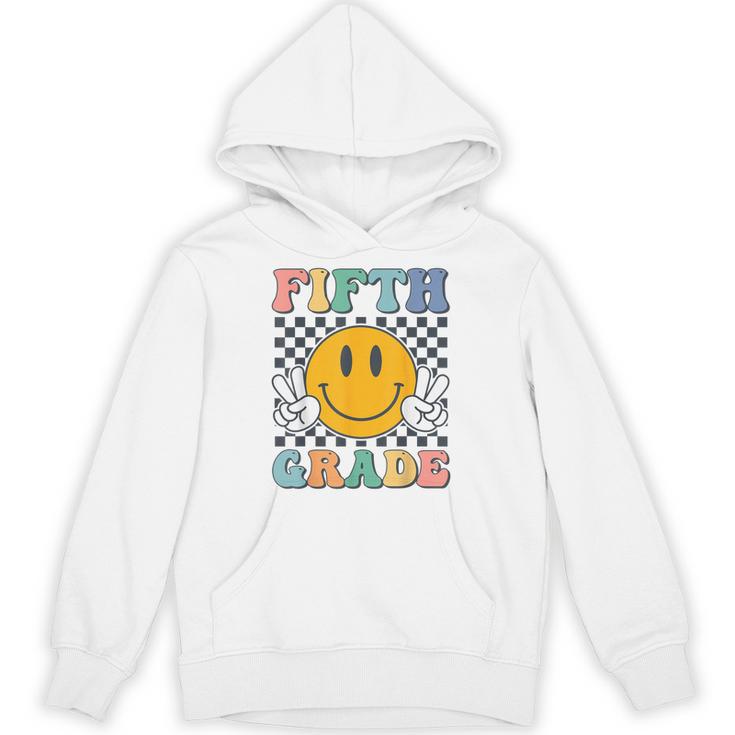 Fifth Grade Team Teachers Boys Girls Retro Smile 5th Grade Unisex Hoodie