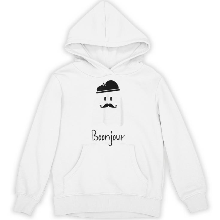 French Teacher Halloween Bonjour Ghost Unisex Hoodie