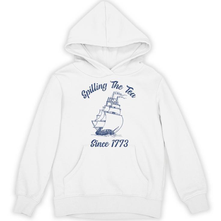 Fun 4th Of July Spilling The Tea Since 1773 History Teacher Unisex Hoodie