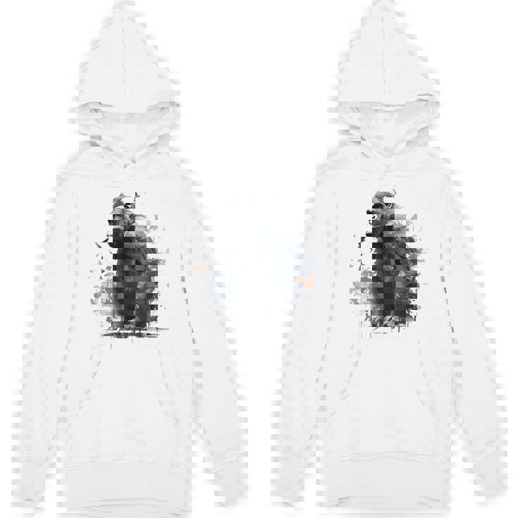 Gorilla Lover アートワーク 鳥 動物 モチーフ ゴリラ パーカー