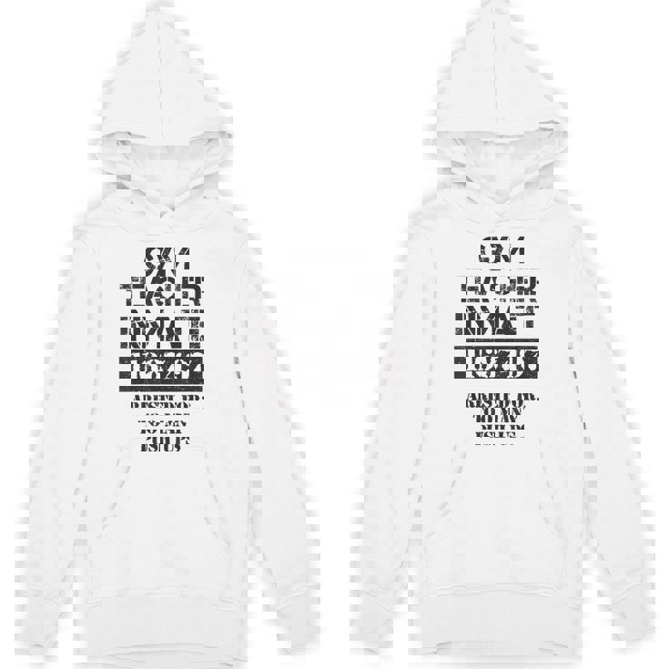 Halloween Gym Teacher Prisoner Costume Unisex Hoodie