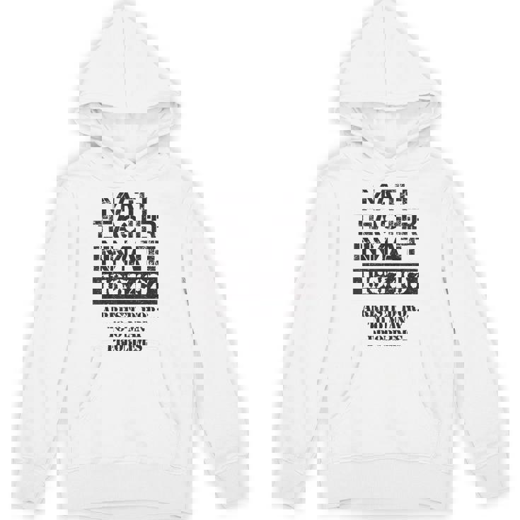 Halloween Math Teacher Prisoner Costume Unisex Hoodie