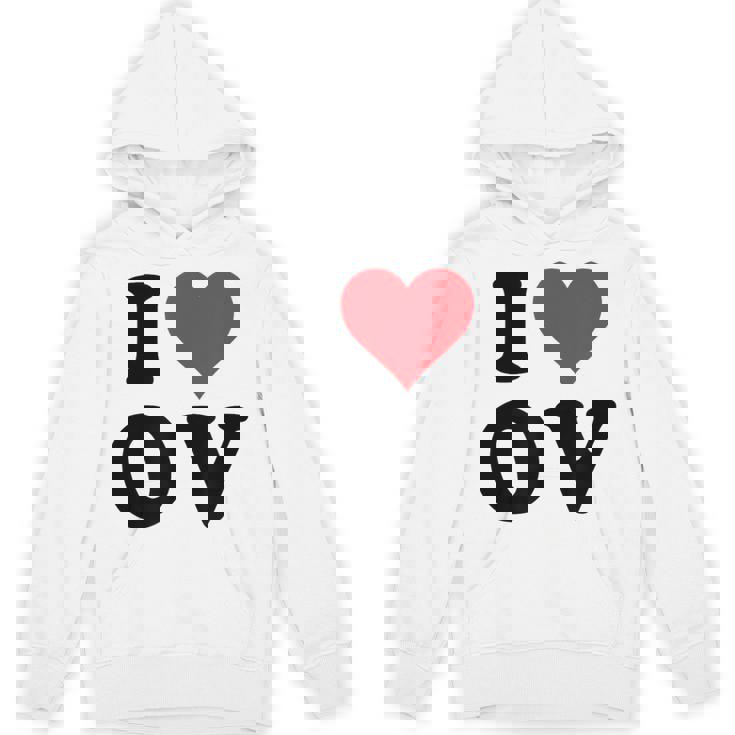 I Heart Ov Initials I Love OV First And Last Name O パーカー