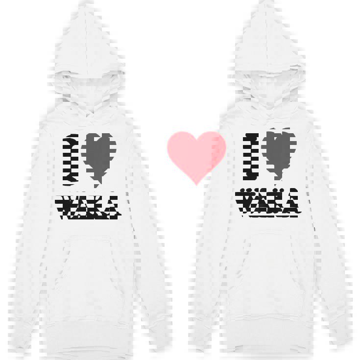 I Heart Waka ファーストネーム I Love パーソナライズ パーカー