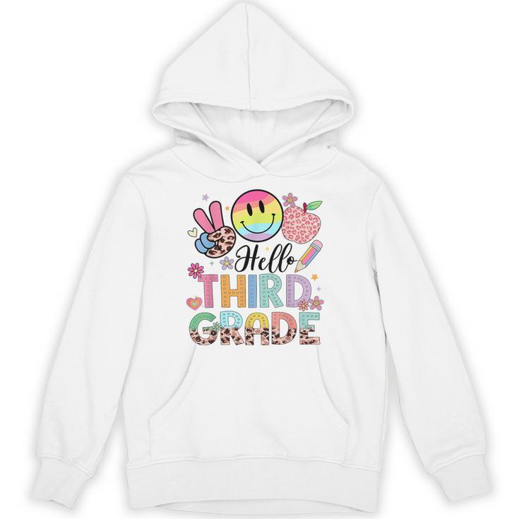 Hello 3rd Grade Boy Girl Teacher Back To School 3rd Grade Unisex Hoodie