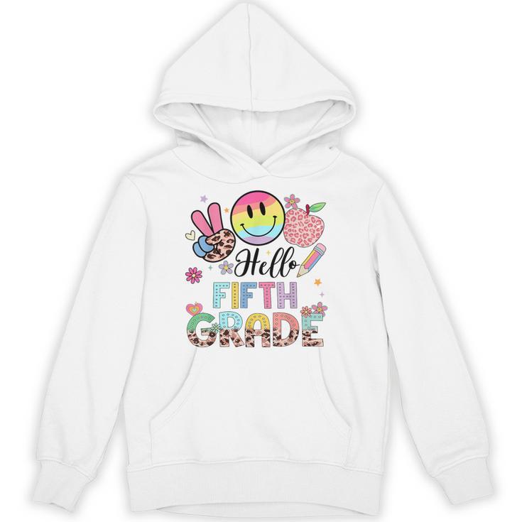 Hello 5th Grade Boy Girl Teacher Back To School 5th Grade Unisex Hoodie