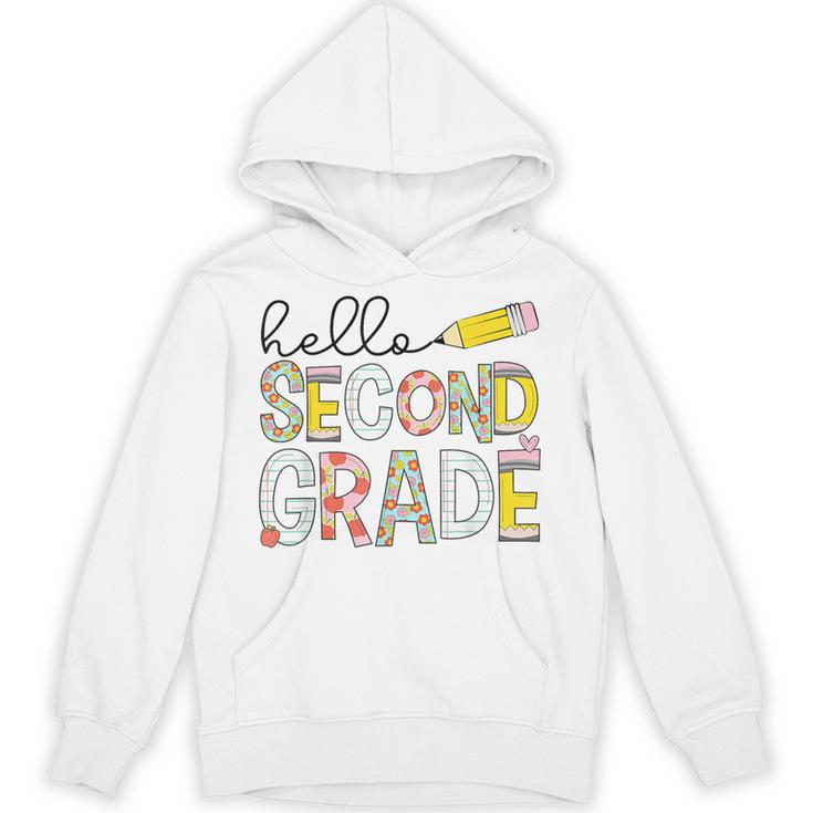 Hello Second Grade Team 2nd Grade Back To School Teacher Kid Unisex Hoodie