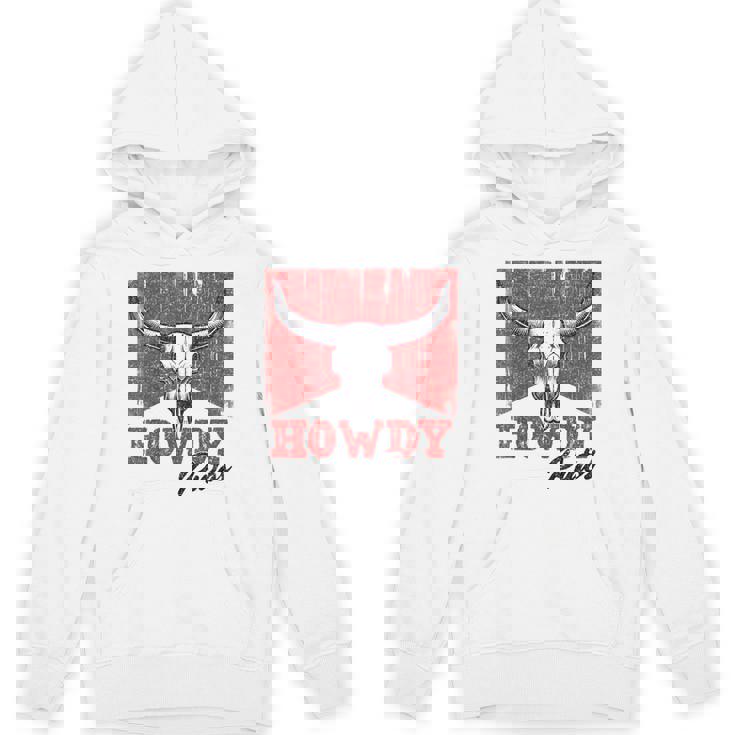 Howdy Putos Cool Retro Western Cowboy Vintage Sayings Hoodie