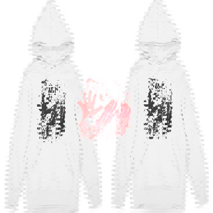 I'm Ok シャツ 血まみれ シャツ 手 血のはね 血 ステンド パーカー